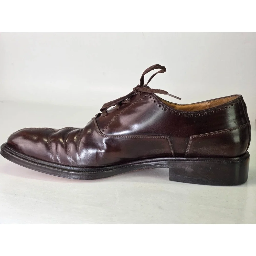 Paolo De Marco Branco Men's Dress Shoes 10 M Brown Leather Oxford Made in‎ Spain